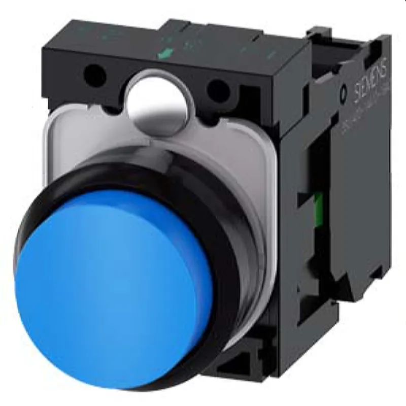Siemens Drucktaster 22mm rund blau 1S 3SU1100-0BB50-1BA0