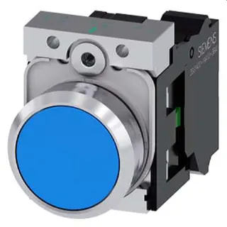 Siemens Drucktaster 22mm rund blau 1S 3SU1150-0AB50-3BA0
