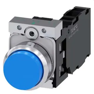Siemens Drucktaster 22mm rund blau 1S1OE 3SU1150-0BB50-1FA0