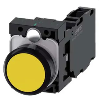 Siemens Drucktaster 22mm rund gelb 1S1OE 3SU1100-0AB30-1FA0