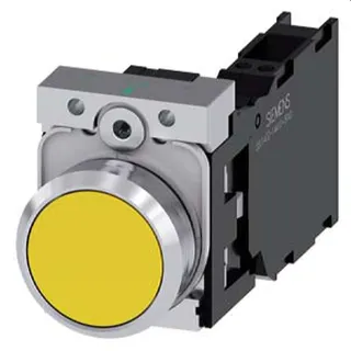 Siemens Drucktaster 22mm rund gelb 1S1OE 3SU1150-0AB30-3FA0
