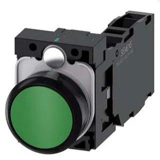 Siemens Drucktaster 22mm rund grün 1S1OE 3SU1100-0AB40-1FA0