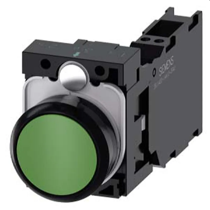 Siemens Drucktaster 22mm rund grün 1S1OE 3SU1100-0AB40-3FA0