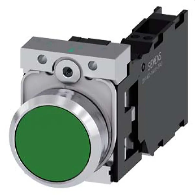 Siemens Drucktaster 22mm rund grün 1S1OE 3SU1150-0AB40-3FA0