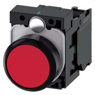 Siemens Drucktaster 22mm rund rot 1S 3SU1100-0AB20-1BA0