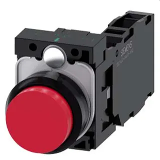 Siemens Drucktaster 22mm rund rot 1S1OE 3SU1100-0BB20-1FA0