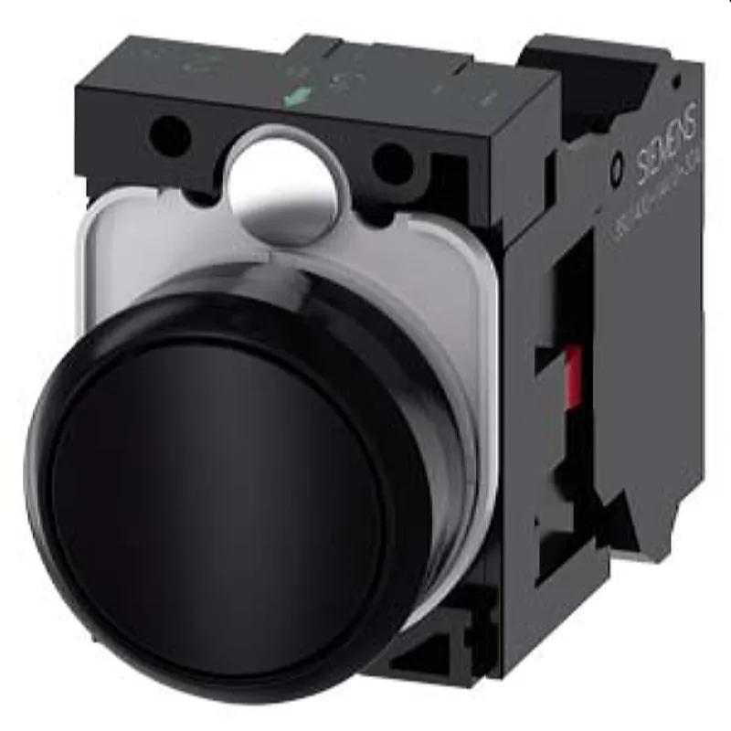 Siemens Drucktaster 22mm rund schwarz 1OE 3SU1100-0AB10-3CA0