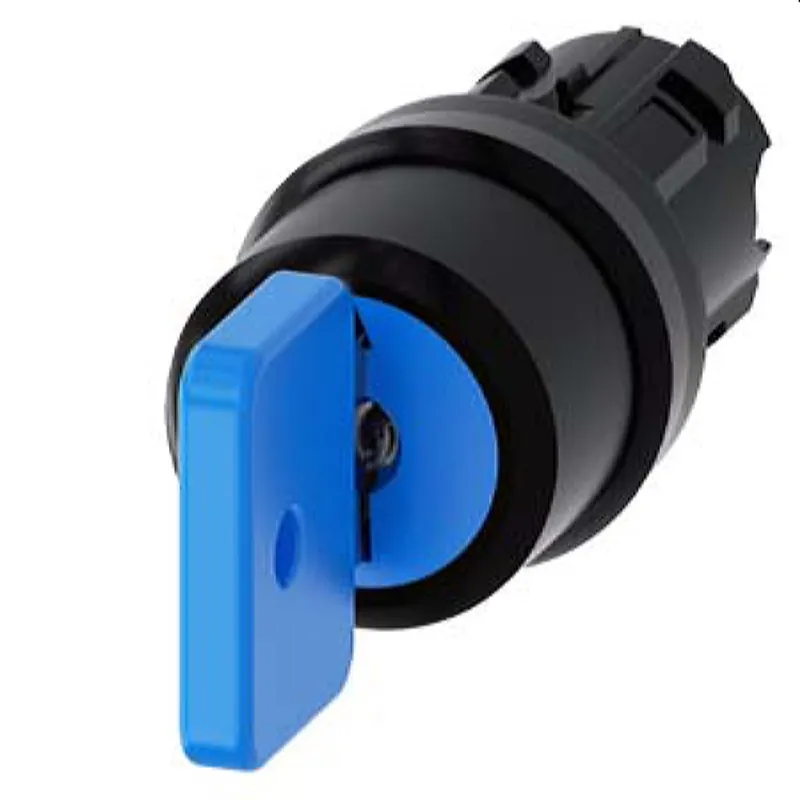 Siemens Schlüsselschalter O.M.R 22mm rund blau O 3SU1000-4GL01-0AA0