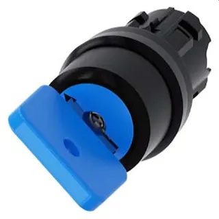 Siemens Schlüsselschalter O.M.R 22mm rund blau O 3SU1000-4GC01-0AA0