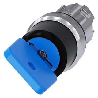 Siemens Schlüsselschalter O.M.R 22mm rund blau O 3SU1050-4GC01-0AA0