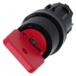 Siemens Schlüsselschalter O.M.R 22mm rund rot O 3SU1000-4FC01-0AA0