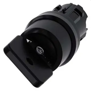 Siemens Schlüsselschalter O.M.R 22mm rund schwarz I 3SU1000-4HF21-0AA0