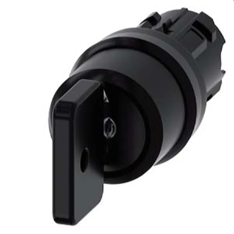 Siemens Schlüsselschalter O.M.R 22mm rund schwarz I 3SU1000-4HN21-0AA0