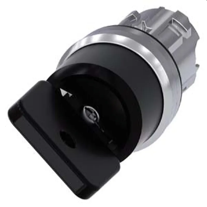 Siemens Schlüsselschalter O.M.R 22mm rund schwarz I 3SU1050-4HF21-0AA0