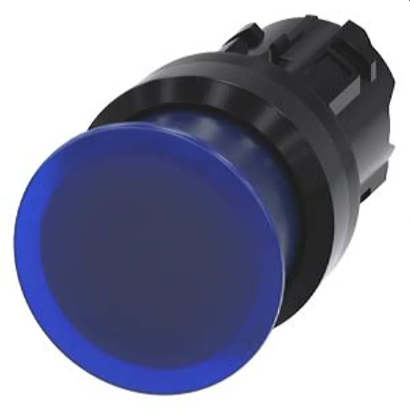 Siemens Pilzdrucktaster beleuchtet 22mm rund blau 30mm 3SU1001-1AD50-0AA0