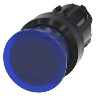 Siemens Pilzdrucktaster beleuchtet 22mm rund blau 30mm 3SU1001-1AD50-0AA0