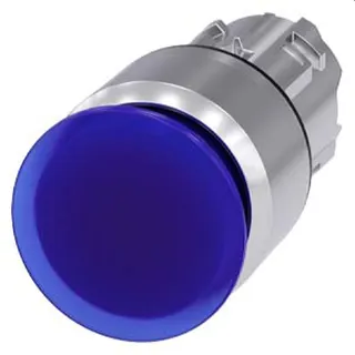 Siemens Pilzdrucktaster beleuchtet 22mm rund blau 30mm 3SU1051-1AA50-0AA0