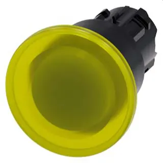 Siemens Pilzdrucktaster beleuchtet 22mm rund gelb 40mm 3SU1001-1BA30-0AA0