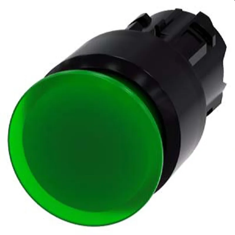 Siemens Pilzdrucktaster beleuchtet 22mm rund grün 30mm 3SU1001-1AA40-0AA0