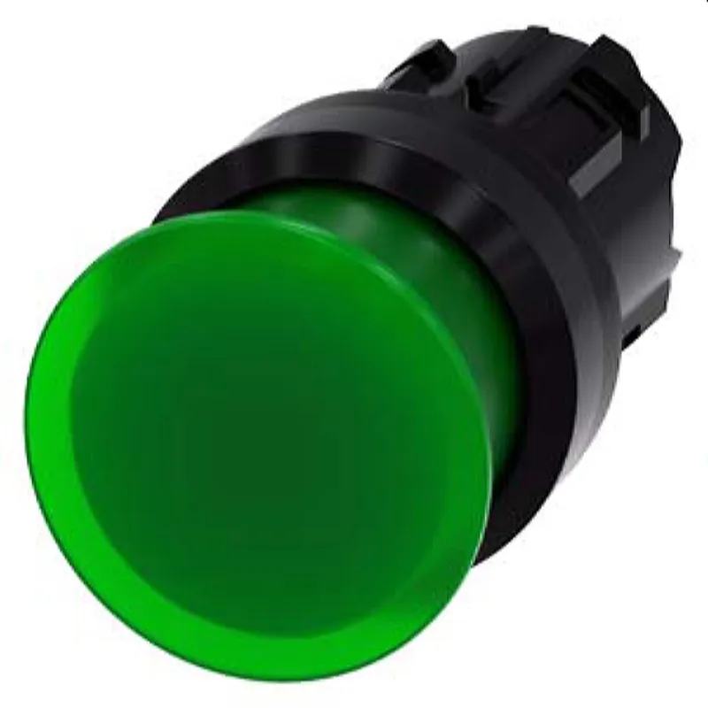 Siemens Pilzdrucktaster beleuchtet 22mm rund grün 30mm 3SU1001-1AD40-0AA0