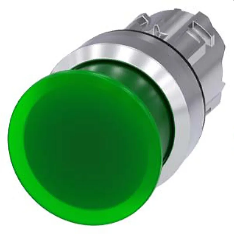 Siemens Pilzdrucktaster beleuchtet 22mm rund grün 30mm 3SU1051-1AD40-0AA0