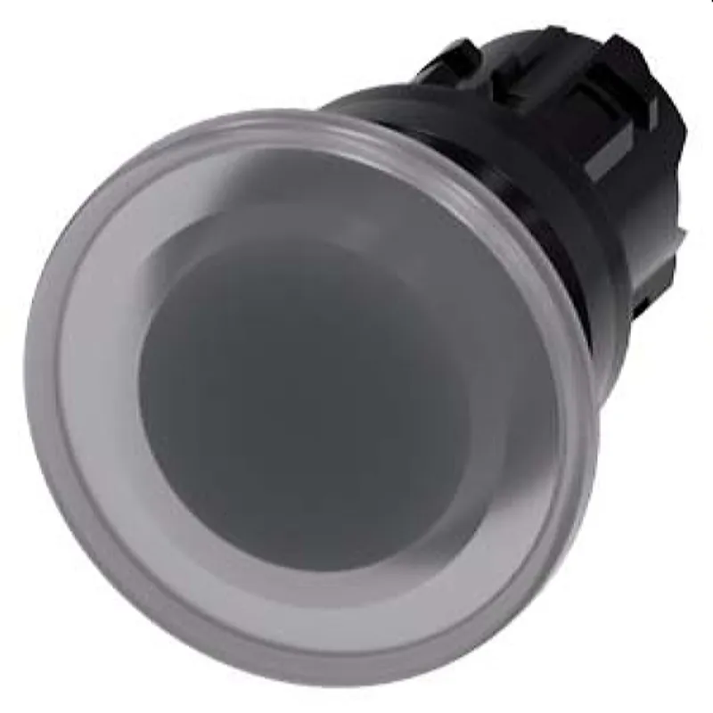 Siemens Pilzdrucktaster beleuchtet 22mm rund klar 40mm 3SU1001-1BD70-0AA0
