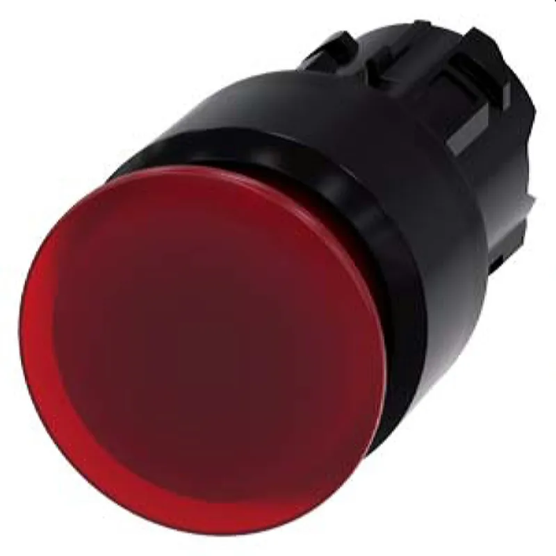 Siemens Pilzdrucktaster beleuchtet 22mm rund rot 30mm 3SU1001-1AA20-0AA0