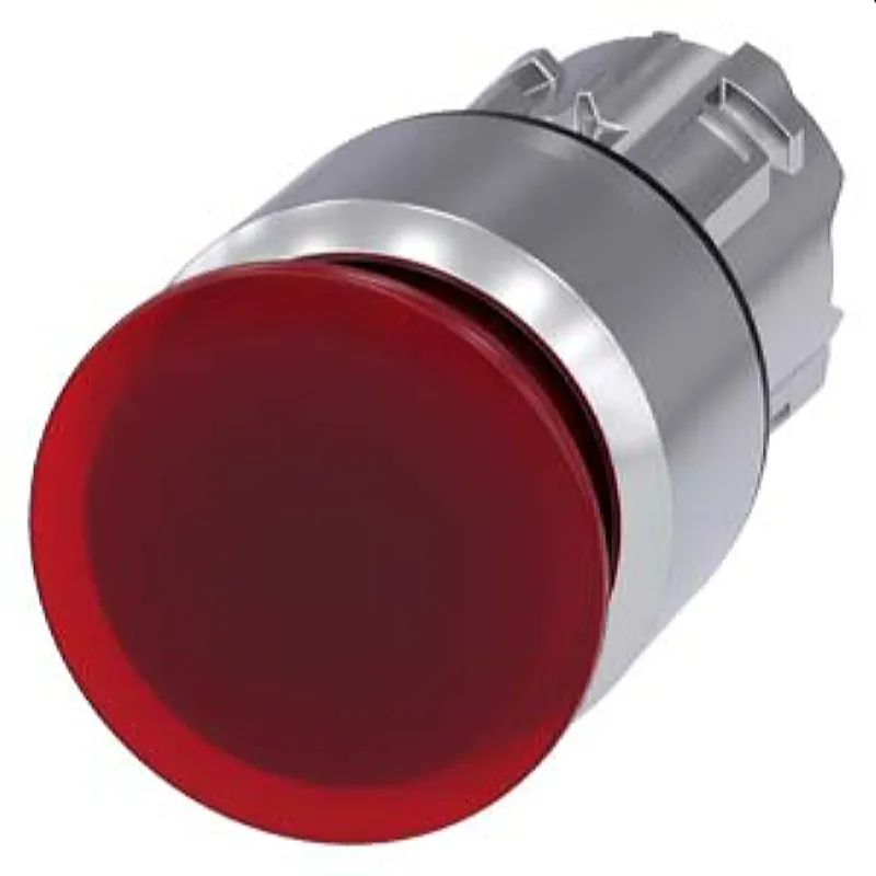 Siemens Pilzdrucktaster beleuchtet 22mm rund rot 30mm 3SU1051-1AA20-0AA0