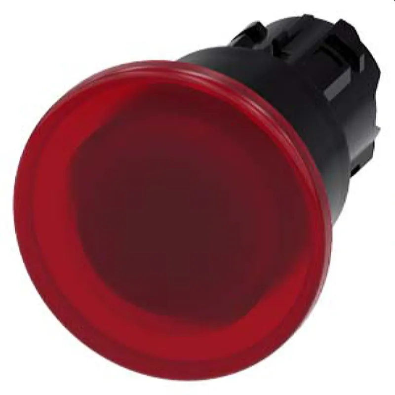 Siemens Pilzdrucktaster beleuchtet 22mm rund rot 40mm 3SU1001-1BA20-0AA0