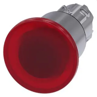 Siemens Pilzdrucktaster beleuchtet 22mm rund rot 40mm 3SU1051-1EA20-0AA0
