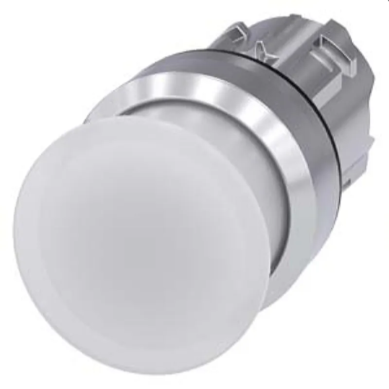 Siemens Pilzdrucktaster beleuchtet 22mm rund weiss 30mm 3SU1051-1AD60-0AA0