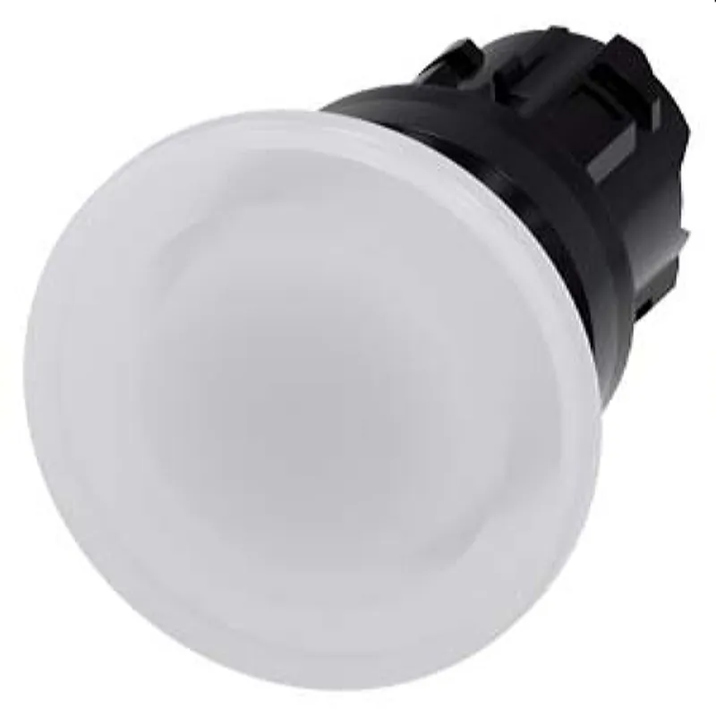 Siemens Pilzdrucktaster beleuchtet 22mm rund weiss 40mm 3SU1001-1BD60-0AA0
