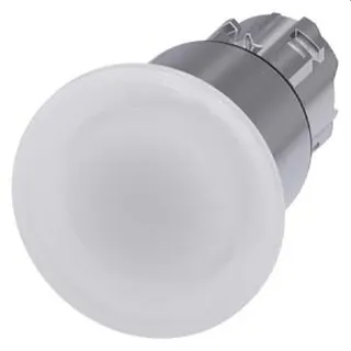 Siemens Pilzdrucktaster beleuchtet 22mm rund weiss 40mm 3SU1051-1ED60-0AA0