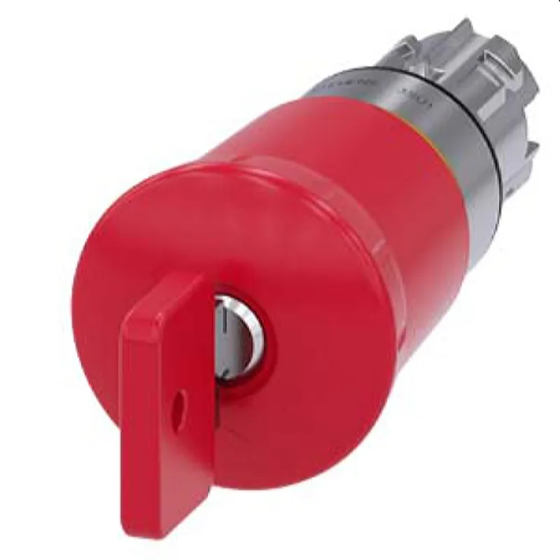 Siemens Not-Halt-Pilzdrucktaster 22mm rund rot mit Schloss O.M.R. 3SU1050-1HQ20-0AA0
