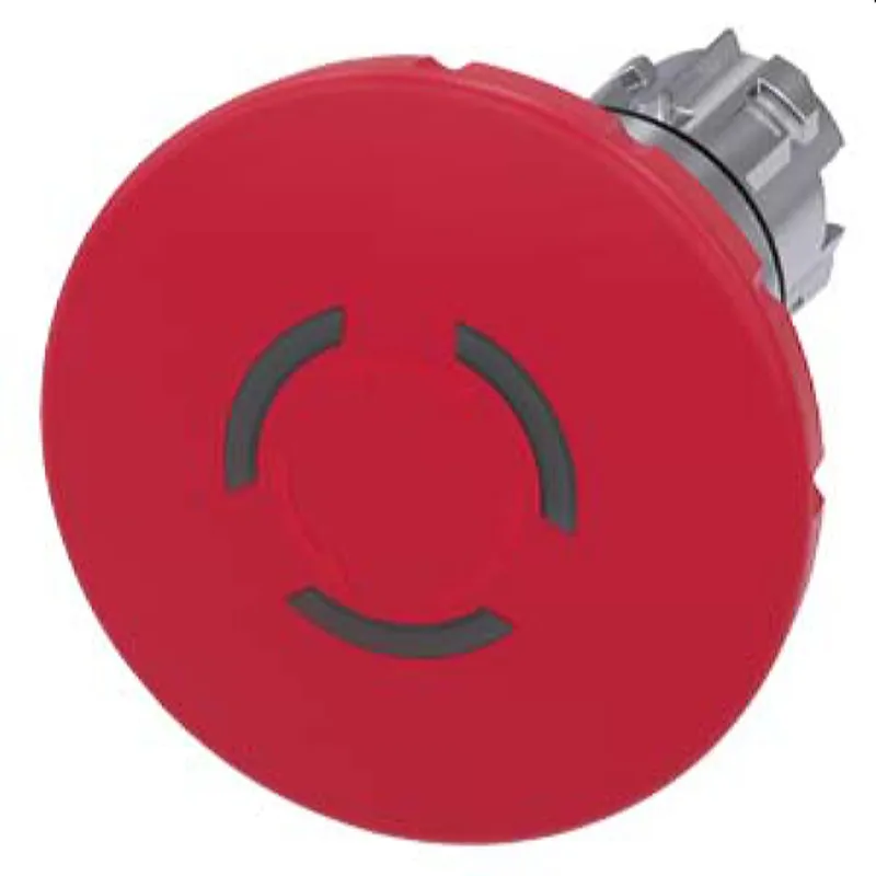 Siemens Not-Halt-Pilzdrucktaster beleuchtet 22mm rund rot 60mm 3SU1051-1JB20-0AA0