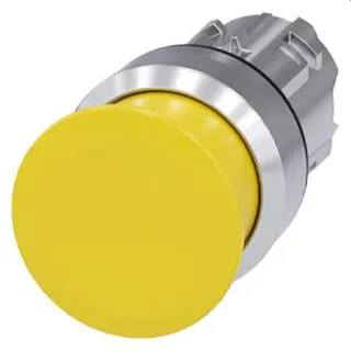 Siemens Pilzdrucktaster 22mm rund gelb 30mm 3SU1050-1AD30-0AA0
