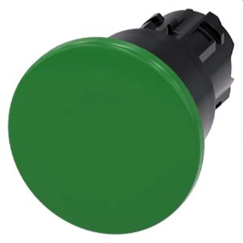 Siemens Pilzdrucktaster 22mm rund grün 3SU1000-1BA40-0AA0