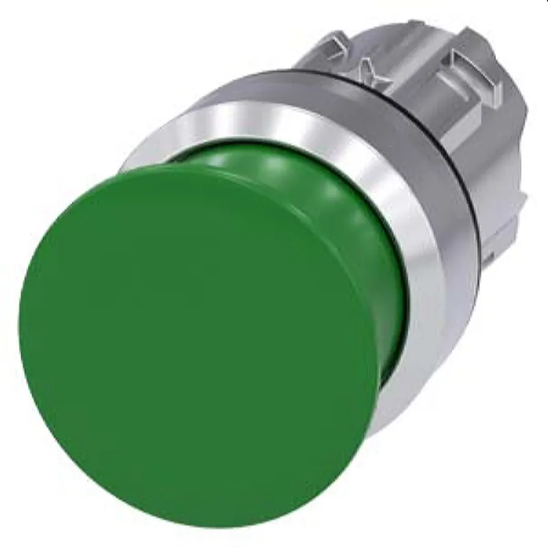 Siemens Pilzdrucktaster 22mm rund grün 30mm 3SU1050-1AD40-0AA0
