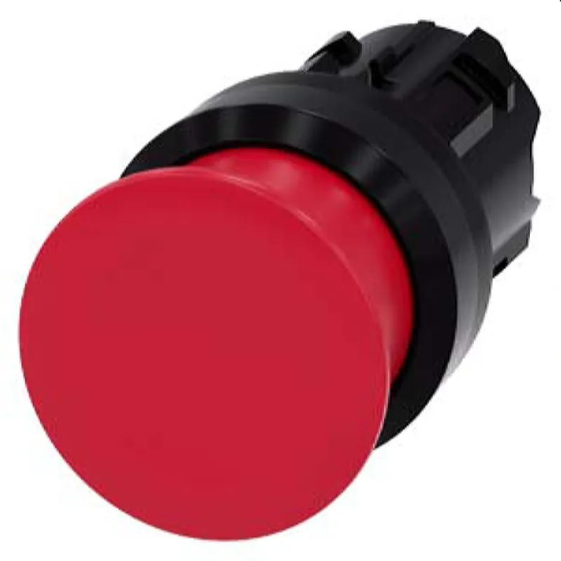 Siemens Pilzdrucktaster 22mm rund rot 30mm 3SU1000-1AD20-0AA0