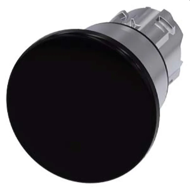 Siemens Pilzdrucktaster 22mm rund schwarz 3SU1050-1BA10-0AA0