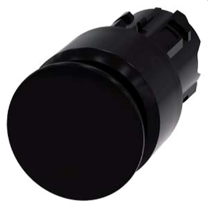 Siemens Pilzdrucktaster 22mm rund schwarz 30mm 3SU1000-1AA10-0AA0