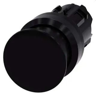 Siemens Pilzdrucktaster 22mm rund schwarz 30mm 3SU1000-1AD10-0AA0