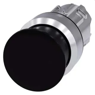Siemens Pilzdrucktaster 22mm rund schwarz 30mm 3SU1050-1AD10-0AA0