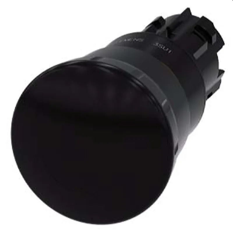 Siemens Pilzdrucktaster 22mm rund schwarz Drehentriegelung 3SU1000-1HB10-0AA0