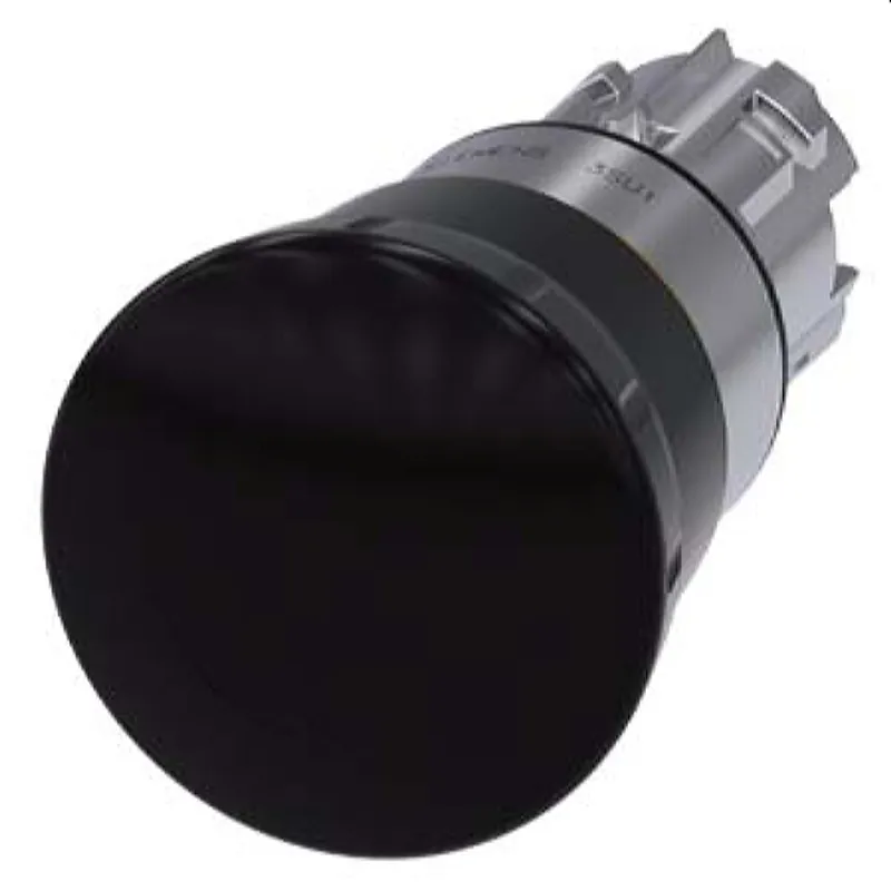 Siemens Pilzdrucktaster 22mm rund schwarz Drehentriegelung 3SU1050-1HB10-0AA0