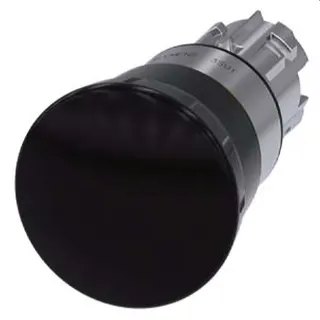 Siemens Pilzdrucktaster 22mm rund schwarz Drehentriegelung 3SU1050-1HB10-0AA0