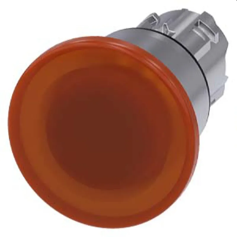 Siemens Pilzdrucktaster beleuchtet 22mm rund amber 3SU1051-1BA00-0AA0
