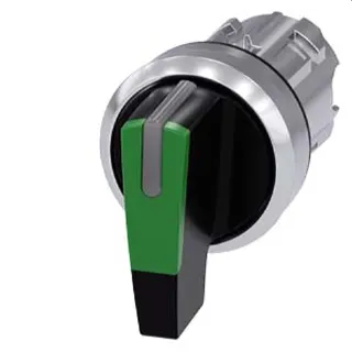 Siemens Knebelschalter beleuchtbar 22mm rund grün 3SU1052-2CL40-0AA0