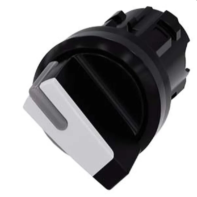 Siemens Knebelschalter beleuchtbar 22mm rund schwarz weiss 3SU1002-2BC60-0AA0