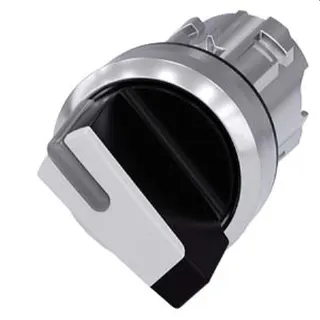 Siemens Knebelschalter beleuchtbar 22mm rund schwarz weiss 3SU1052-2BC60-0AA0
